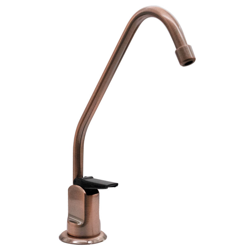 Westbrass Kitchen Faucet Side Spray and with Soap Dispenser, Antique Copper