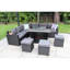 9 - Person Wicker Patio Dining Set with