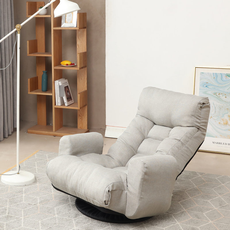 Chaise rotative à 360 degrés avec rembourrage ergonomique et base en métal