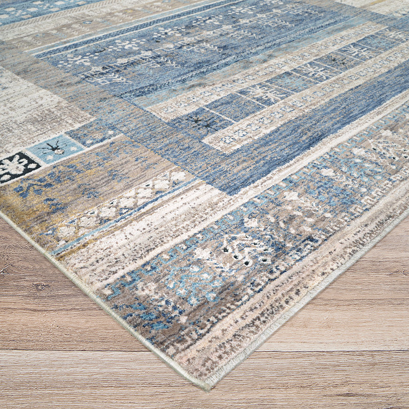 Tapis Marinko Serapi Denim-Tawny, Rectangle 6 pi 6 po x 9 pi 6 po