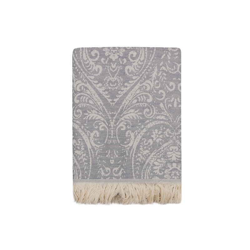 Serviette de plage 100% coton Lawlor, Bleu