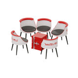 Mikenzy - Person Pedestal Dining Set