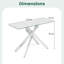 115cm Glass Top Console Table-125765357