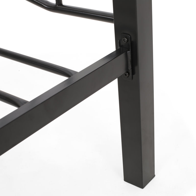 Structure de lit plateforme simple Doyle, Dos plat