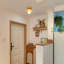 Plafonnier encastré moderne en bois naturel pour entrée de chambre à coucher-1385320907