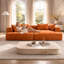 Aucun assemblage requis Canapé modulaire, canapé à assise profonde avec accoudoirs épais et rembourré moelleux 2 places-293389202