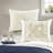 Elegant 7-piece Ivory Bedding Set, Polyester Tufted Comforter With Decorative Pillows