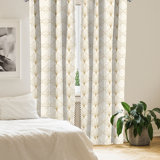 Toupin Microfiber Semi Sheer Curtain Pair