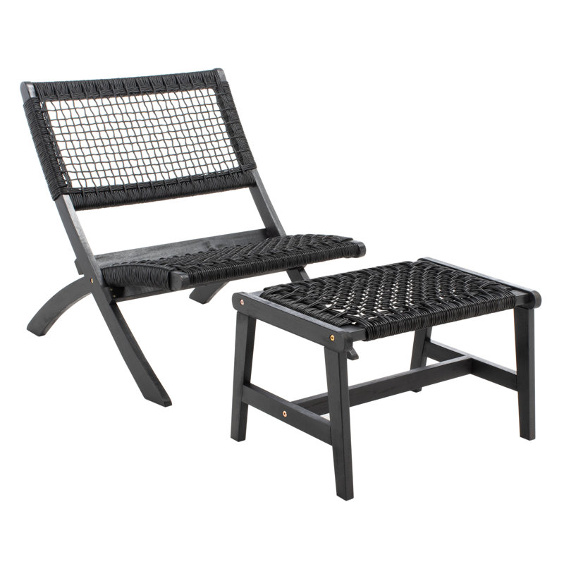 Armida Acacia 5 Piece Seating Group, Black