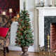 4' Lighted Artificial Spruce Christmas Tree