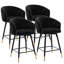 Tabouret de comptoir pivotant 26 po avec structure en métal, supportant 350 lb-960084097