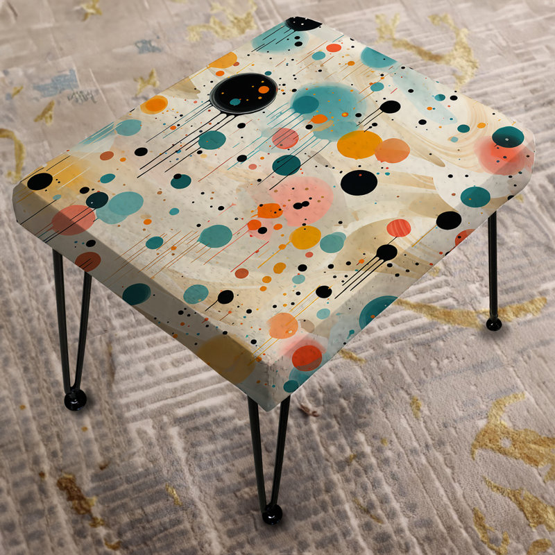 Multicolor Dance Polka Dots Pattern - Polka Dots Rectangle Ottoman