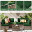 Ensemble de housses de coussin d'extérieur 14 po 14 pièces, seulement 14 housses-1048338577