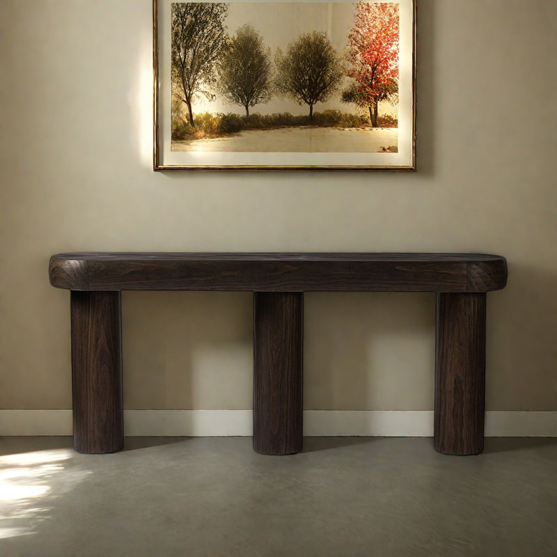 Retro Minimalist Art Console Table, 29.92" H x 62.99" W x 15.75" D