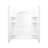 60" W x 74.75" H Frameless Rectangle Sliding Shower Kit with Towel Bar and Base Included-2062684487