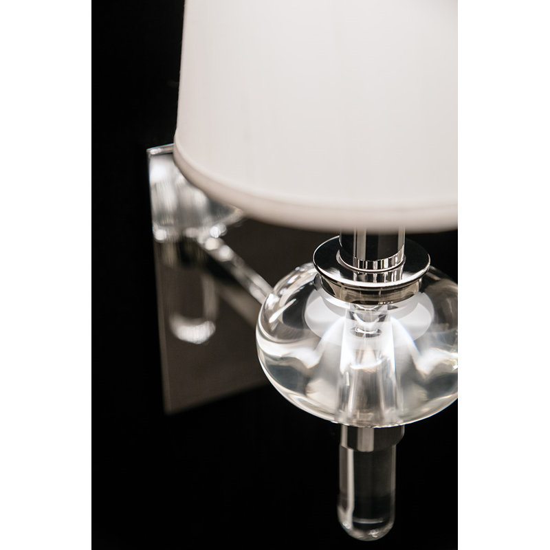 Luna 1 - Light Wallchiere, Polished Chrome