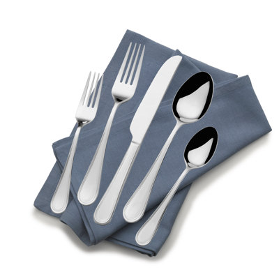 St. James Orleans Stainless Steel Flatware, 90pc Set