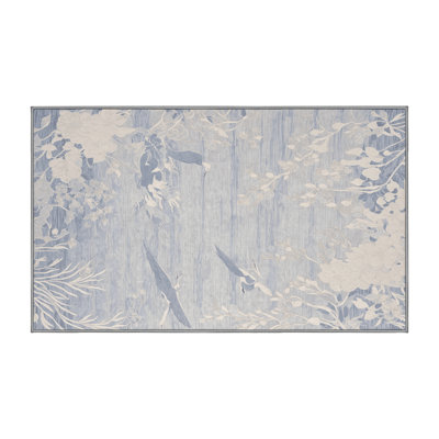 Machine Washable Gray Area Rug