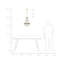 DIAMANTE 2 - Light Gold Chandelier Pendant