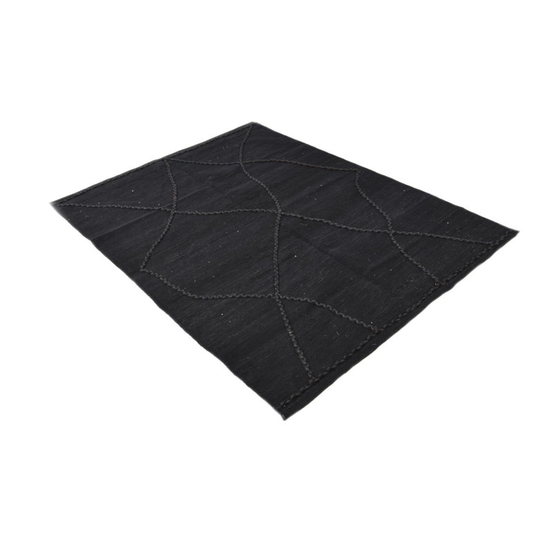 Tapis noir Parra 4 x 6