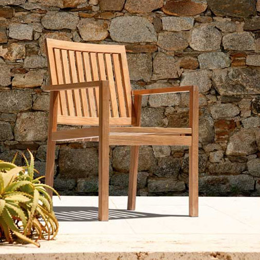 Outdoor Teak Dining Armchair