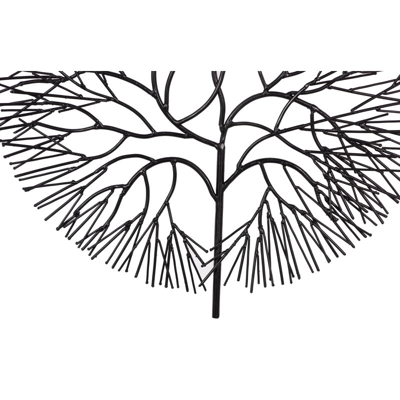 Décoration murale arbre métallique, H 21 po x l 20 po x P 2 po