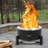 15.6'' H x 24.4'' W Steel Wood Burning Outdoor Smokeless Fire Pit
