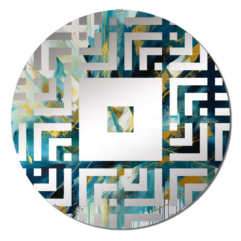 Aridatha - Miroir mural carré, 31,4 po x 31,4 po