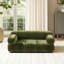 Lit tapissier pour animal de compagnie Marcel / Velours vert olive pour chien et chat