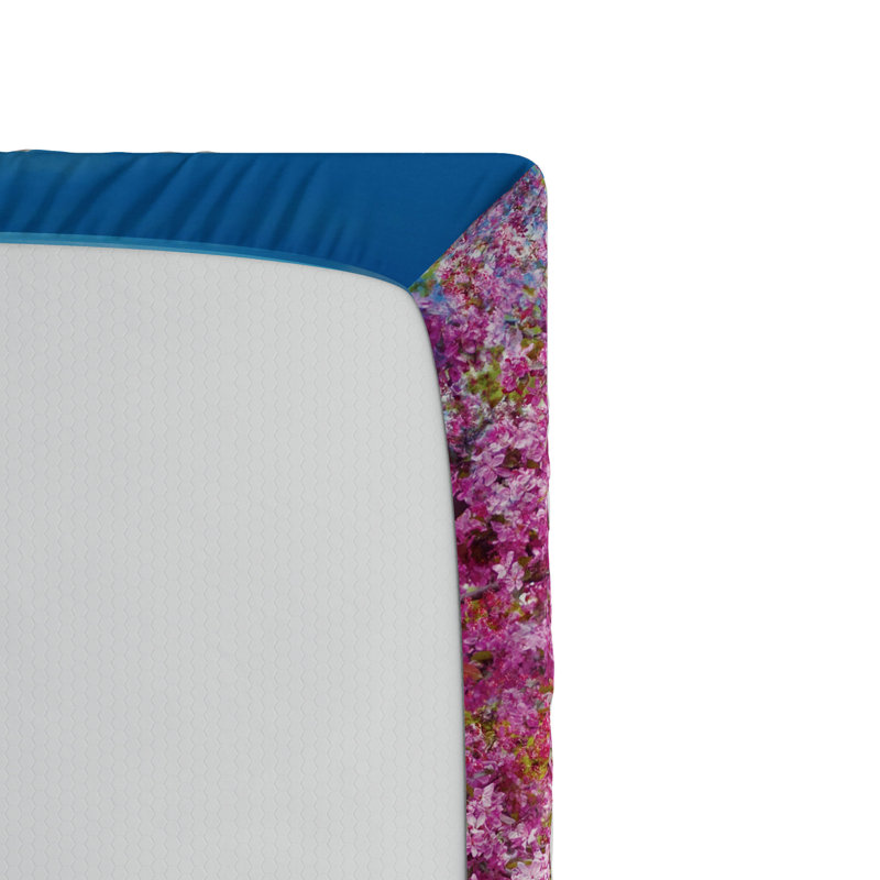 Microfiber Floral Fitted Sheet, Full Fitted Sheet