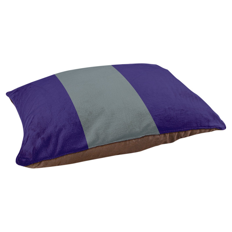 Coussin Atlanta, Moyen (l 28 po x P 18 po x H 9,5 po), Purple/Gray/Purple