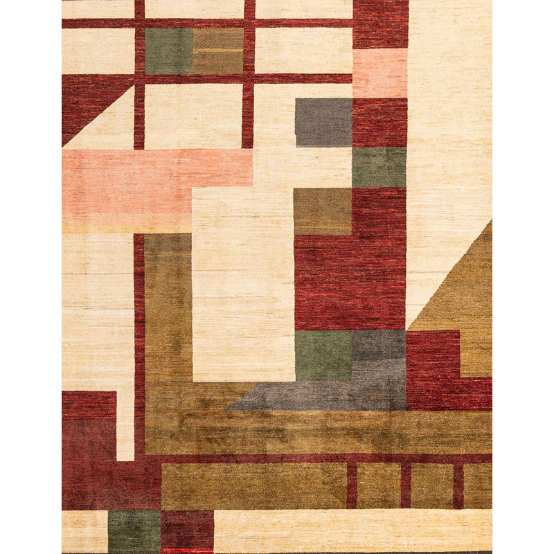 Mohtad Abstract Indoor Rug, Rectangle 7' x 9'
