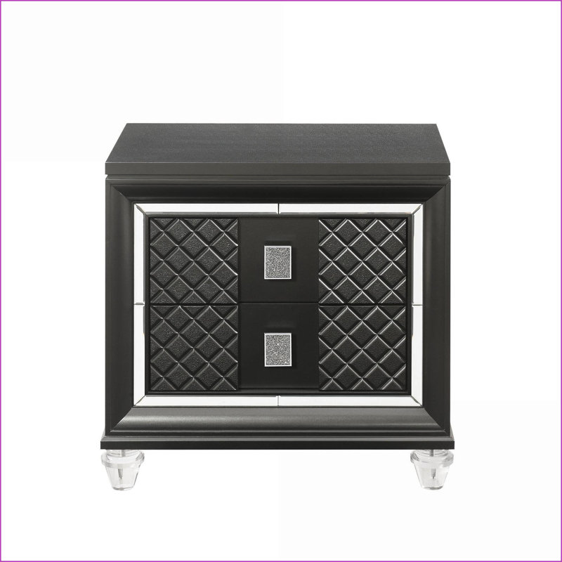 Table de chevet 2 tiroirs Sawyer