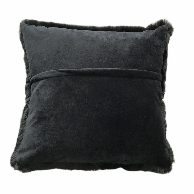 Coussin décoratif Faux Throw Pillow Collection, Gris