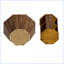 Ensemble de tables basses octogonales 31,5 po en bois d'hévéa naturel, 2 pièces peu encombrantes pour le salon, faciles à assembler Propre