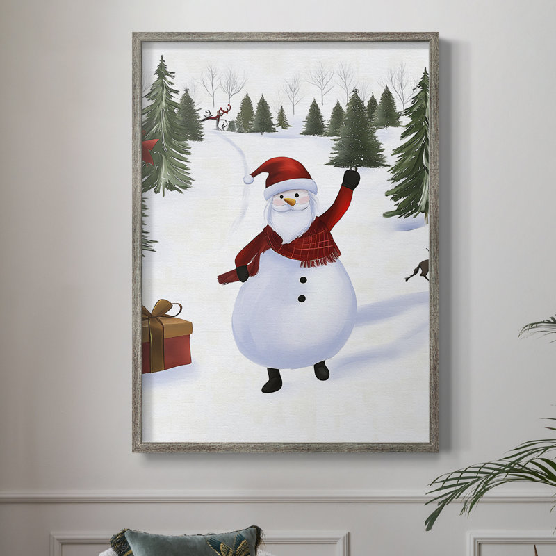 «Christmas Holiday Art» CECXCVI, reproduction d'art encadrée - bois massif, H 11 po x l 9 po