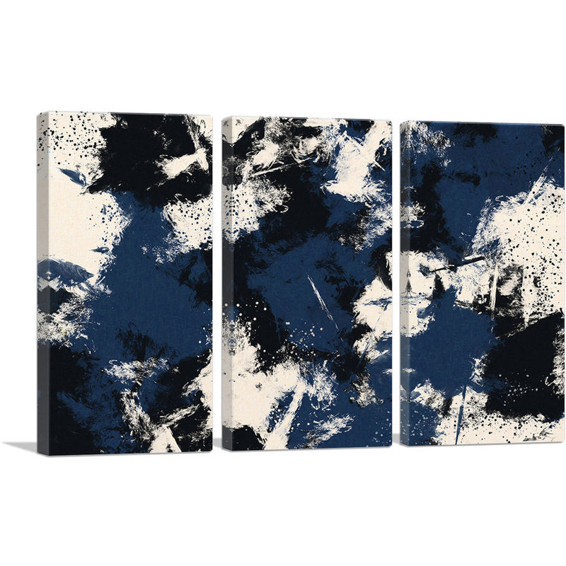 blue art black and white