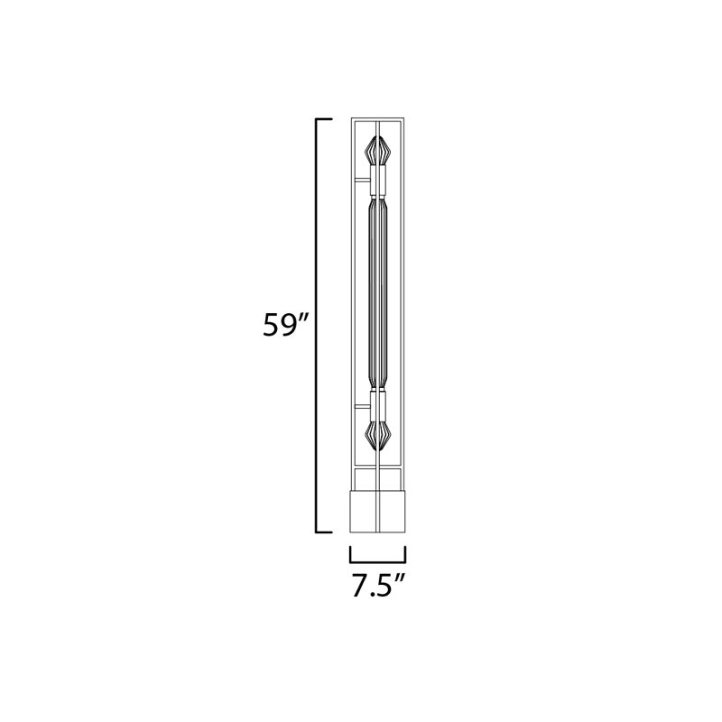 Zeppelin LED Floor Lamp, Gunmetal