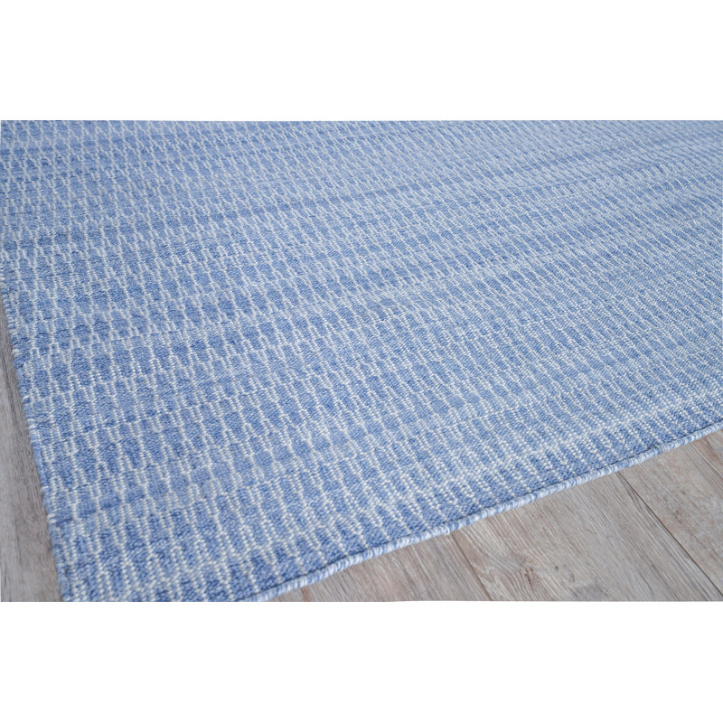 Florence Geometric Area Rug in Light Blue, Rectangle 9' x 12'