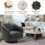 72Cm Wide Swivel Barrel Chair-1614842814