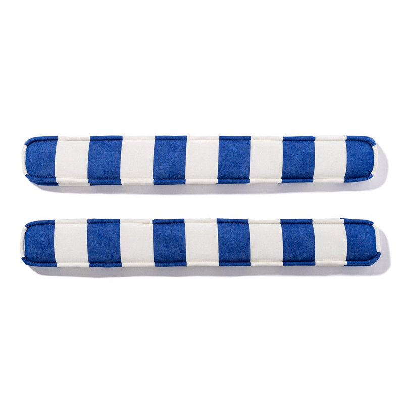 Waterhouse Sun Lounger - Armrest Set, Blue Striped