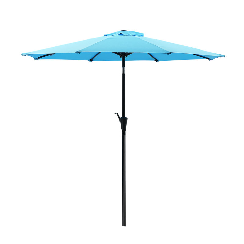 Parasol de marché 108 po Ruel, Bleu, 9 pi