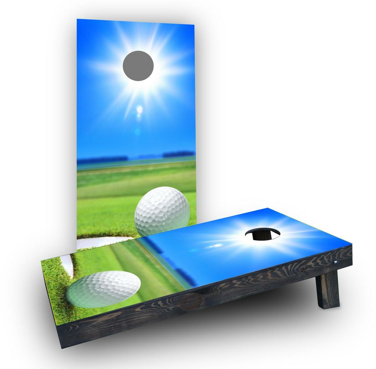 Vertical Backyard Golf Game  Golf Cornhole Chipping – The Golfing Eagles