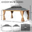 16 pi L 12 pi. D Pavillon de jardin en aluminium