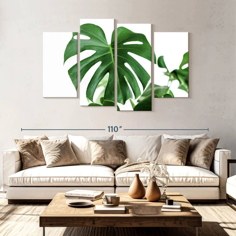 Monstera Leaf, 54" H x 84" W