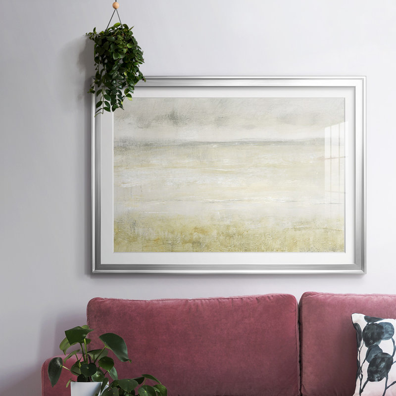 Emballished Squall II, reproduction encadrée sur papier, Argent, H 15 po x l 21 po x P 1,5 po