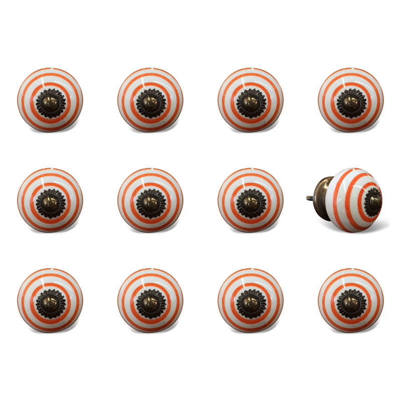 Multipack de boutons de champignon de 1,5 po de diamètre peint à la main