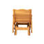 Chaise d'extérieur coulissante en bois massif Letourneau-848994345