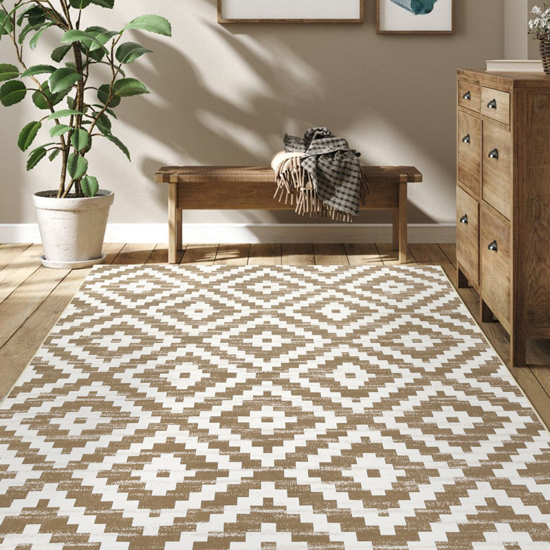 Tapis marocains à motif géométrique lavable, tapis doux pour chambre à coucher, cuisine, salon, Rectangle 8'12" x 12'