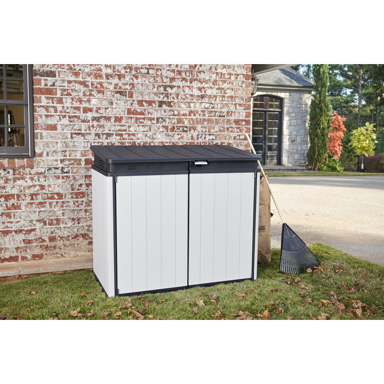 Keter Premier Jumbo Horizontal Durable Resin Outdoor Storage Shed